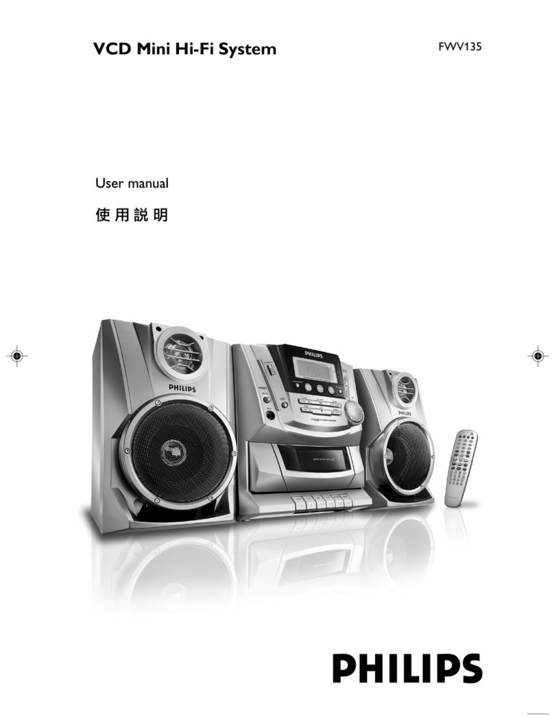 Philips FWV135/98 user manual