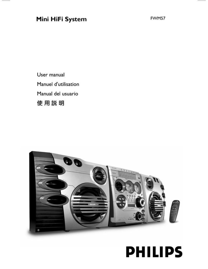 Philips FWM57/19 user manual