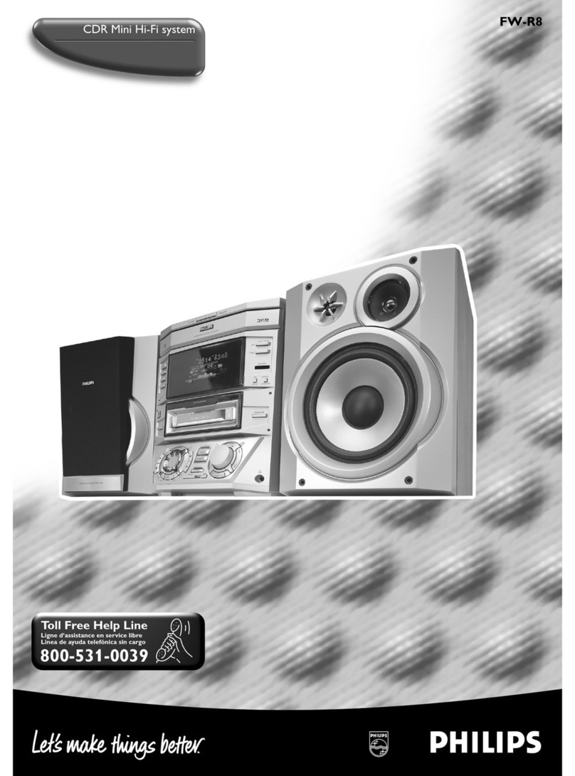 Philips FW-R8 User manual