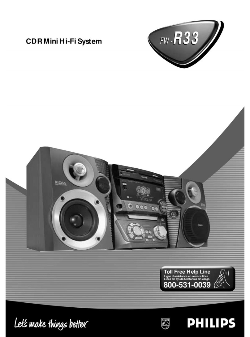 Philips FWR3337 User manual