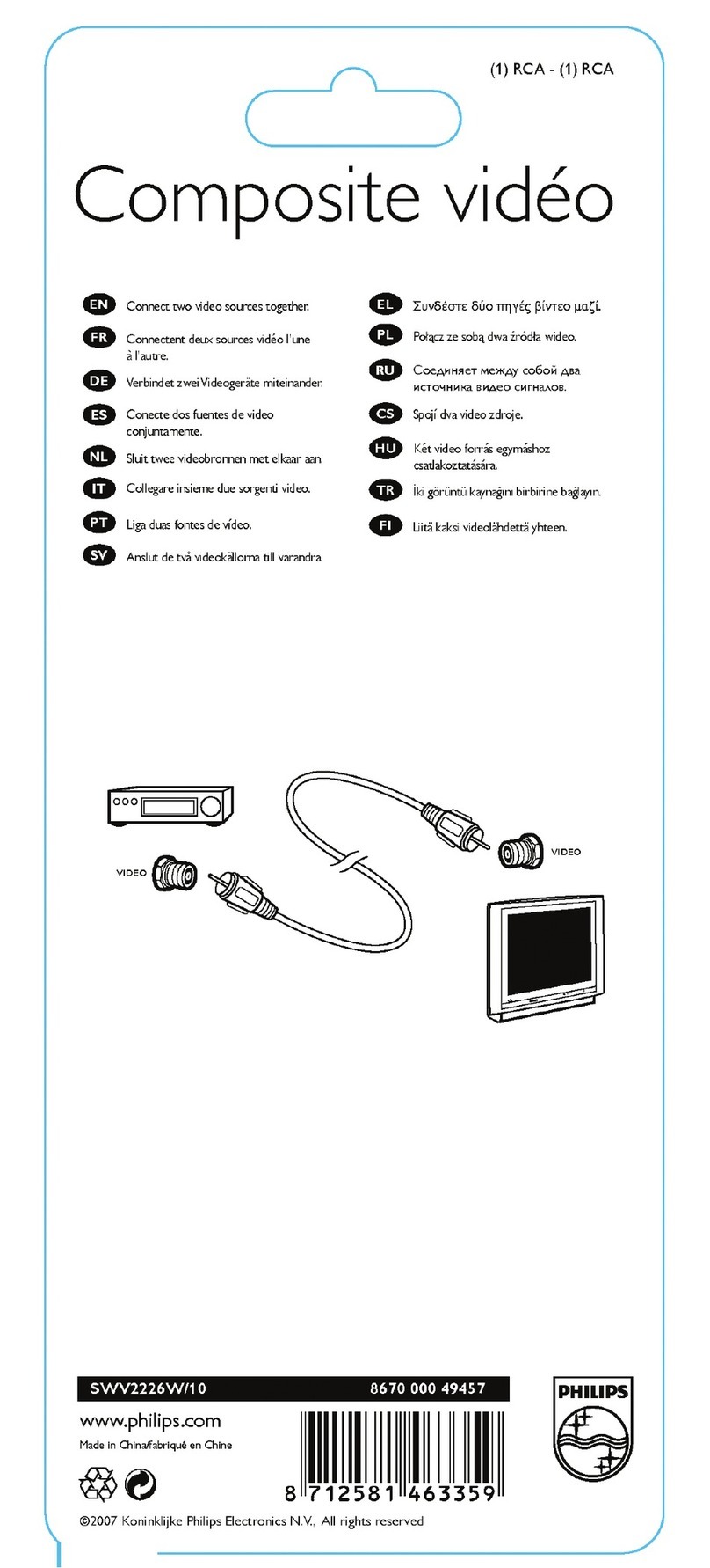 Philips SWV2226W/10 User manual