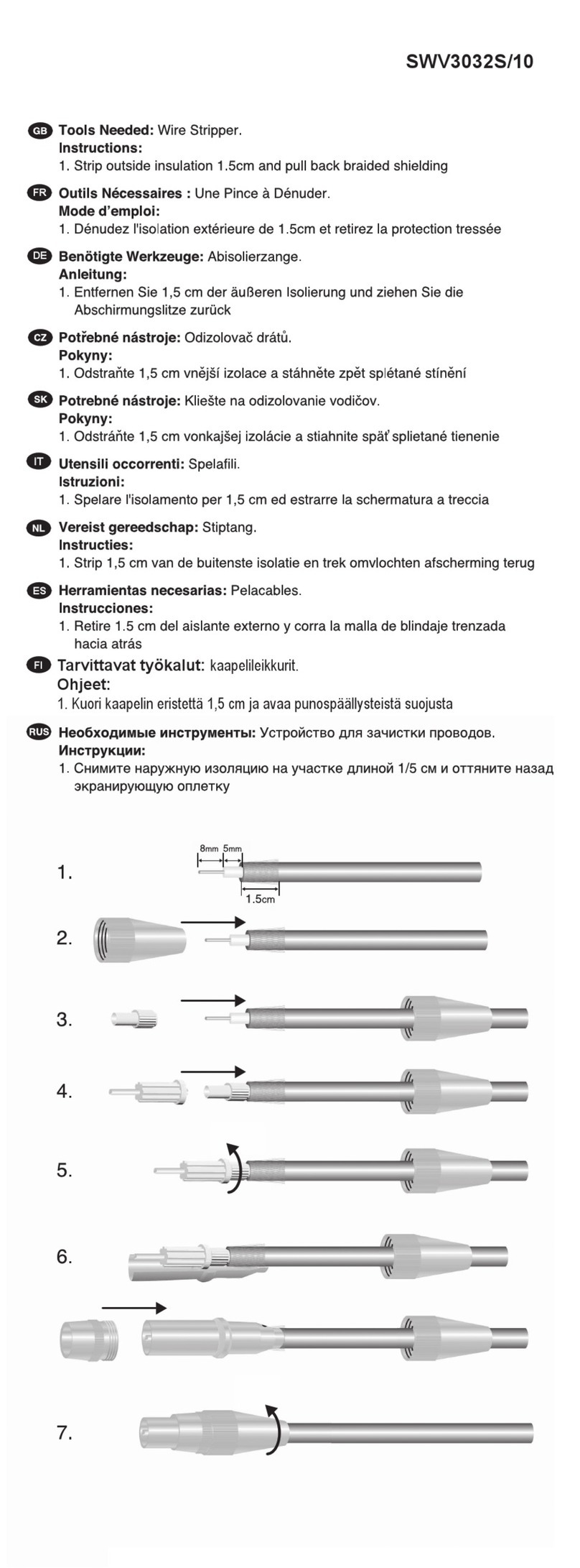 Philips SWV3032S/10 User manual