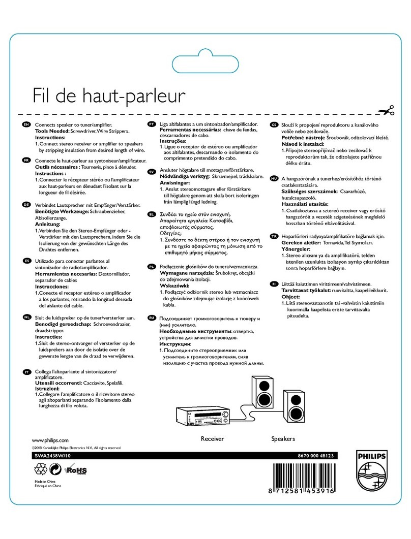 Philips SWA2438W/10 Owner's manual