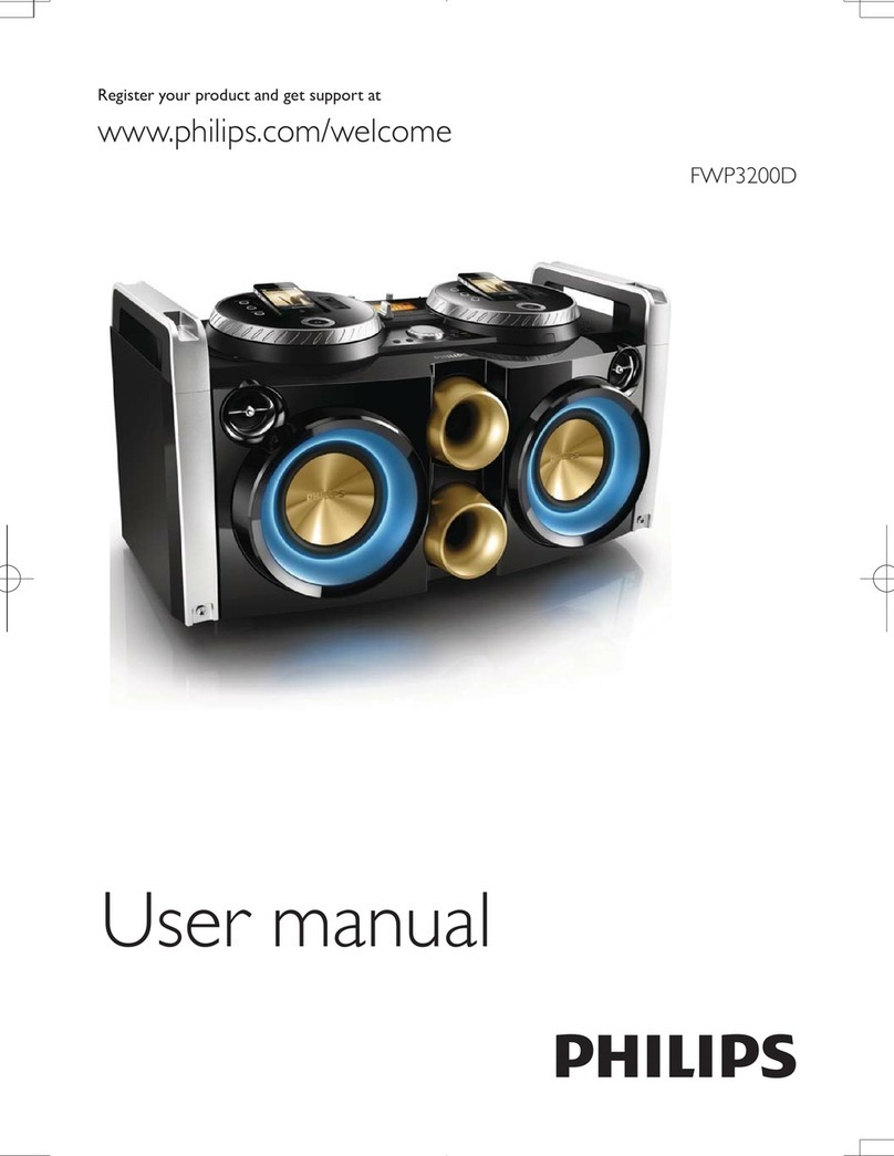 Philips FWP3200D/05 User manual