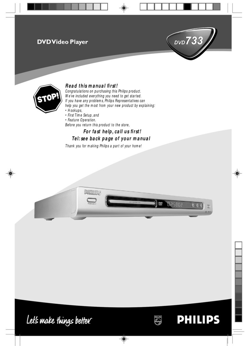 Philips DVD733K/P01 User manual