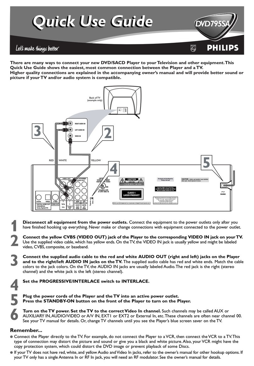 Philips DVD795SA/99 Operating manual
