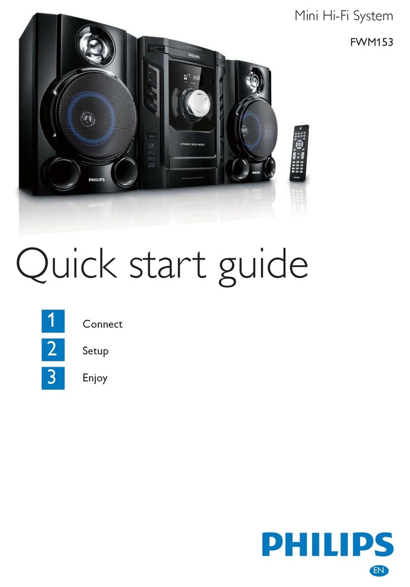 Philips FWM153/77 quick start guide