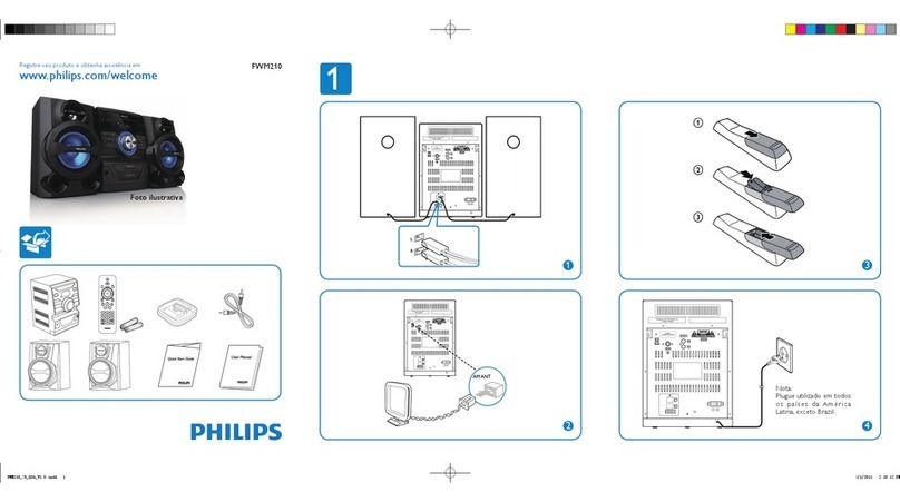 Philips FWM210/78 quick start guide