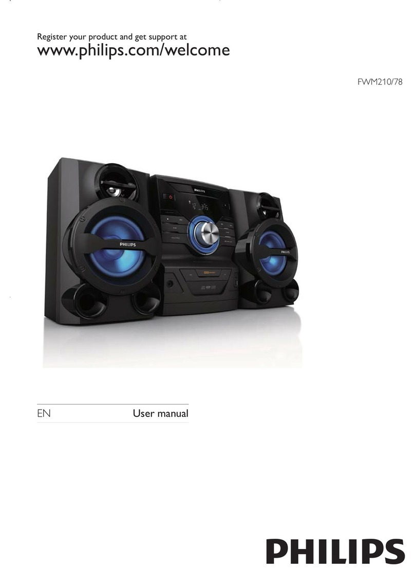 Philips FWM210/78 user manual