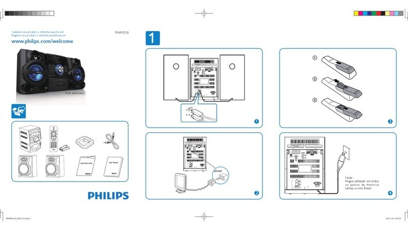 Philips FWM210/55 quick start guide