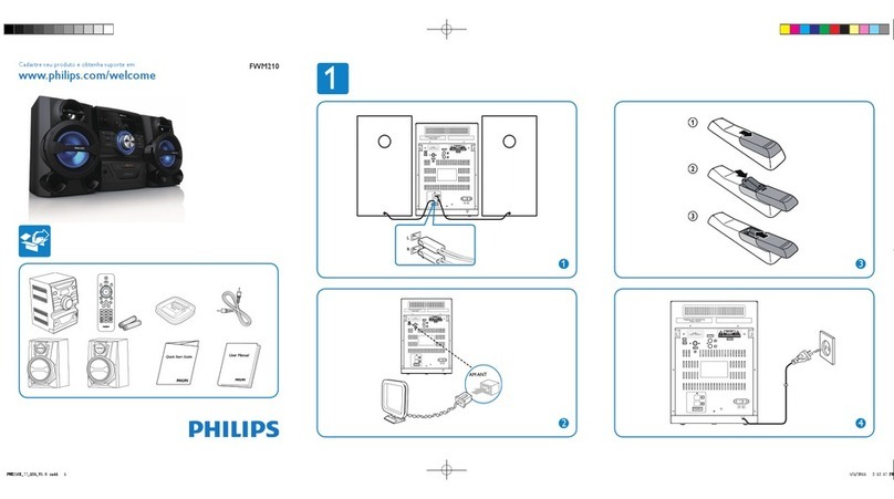 Philips FWM210X/77 quick start guide