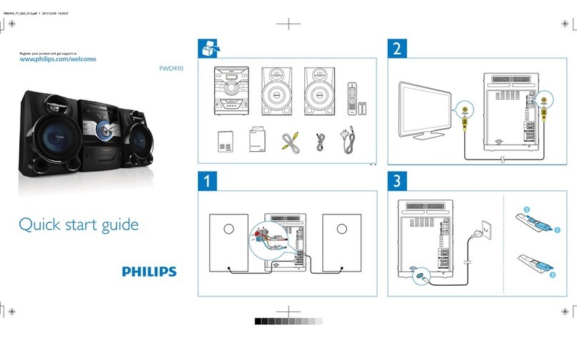 Philips FWD410/77 quick start guide