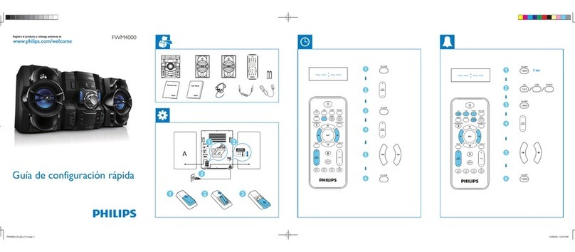 Philips FWM4000X/78 User manual
