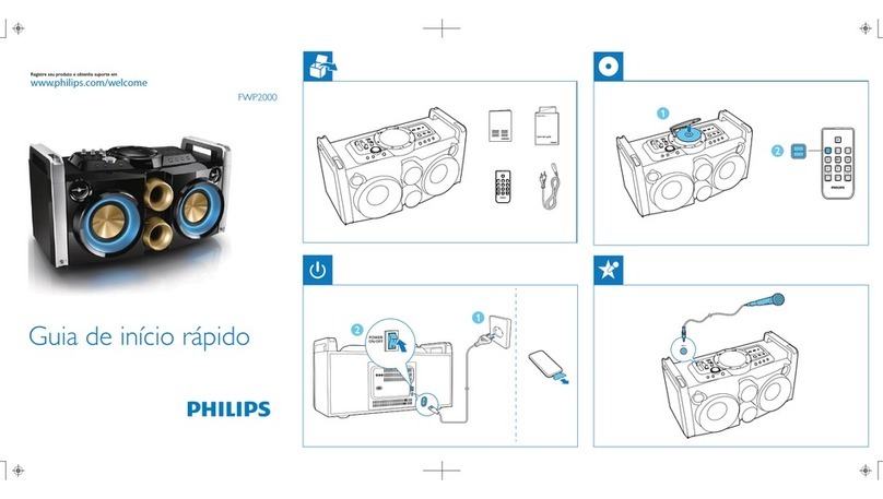 Philips FWP2000/78 quick start guide