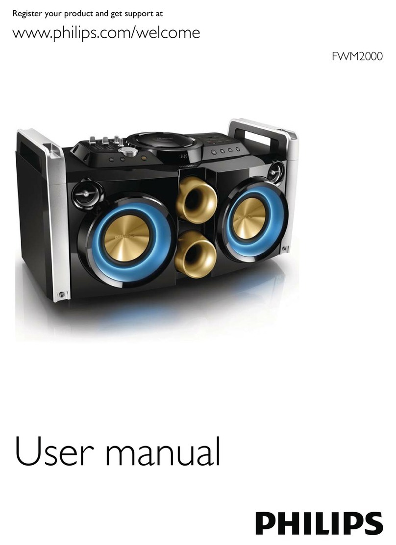Philips FWP2000/78 user manual