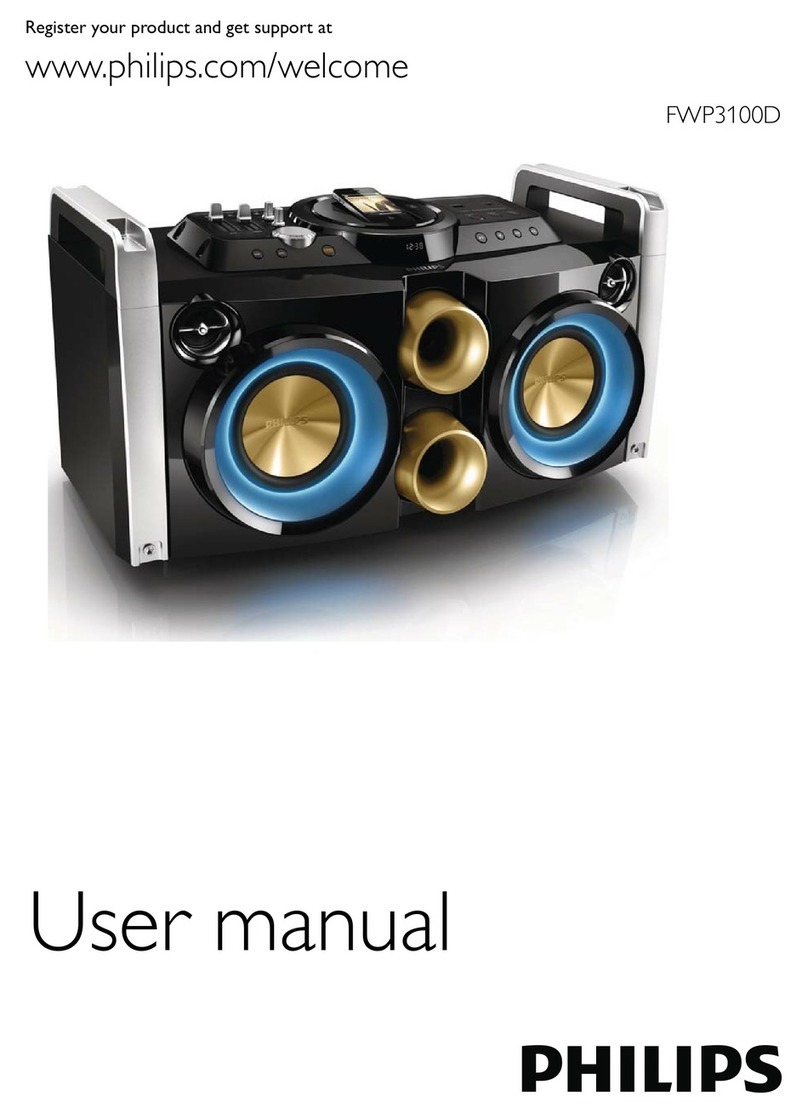 Philips FWP3100D/55 User manual Philips FWP3100D/55 User manual
