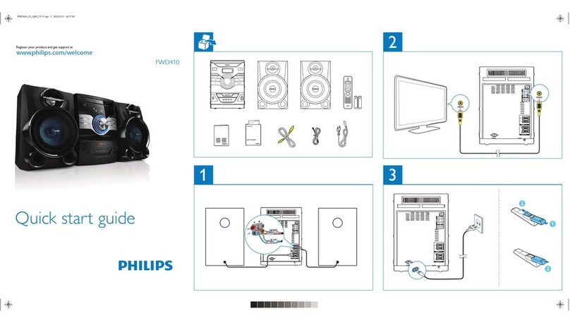 Philips FWD410/51 quick start guide