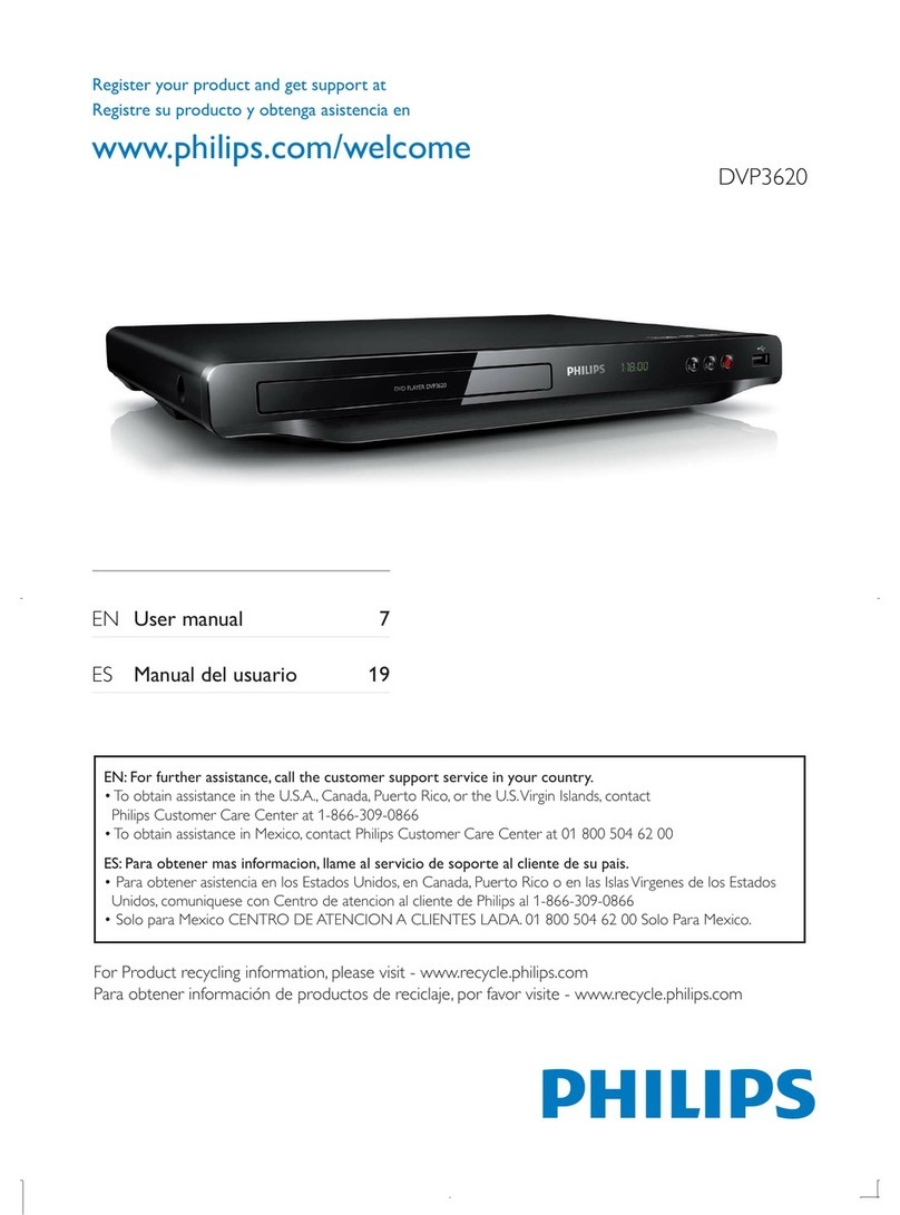 Philips DVP3620/F8 User manual