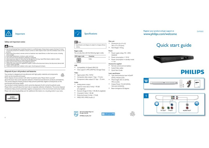 Philips DVP3820/94 User manual