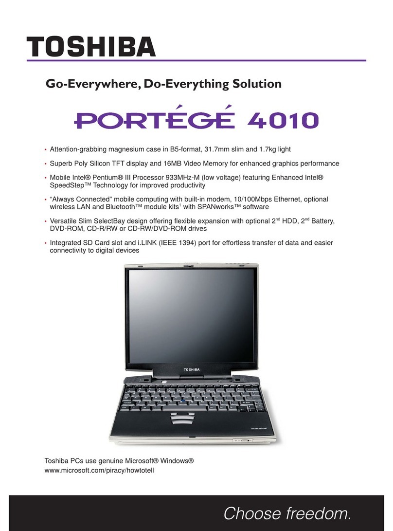 Toshiba Portege 4010 User manual