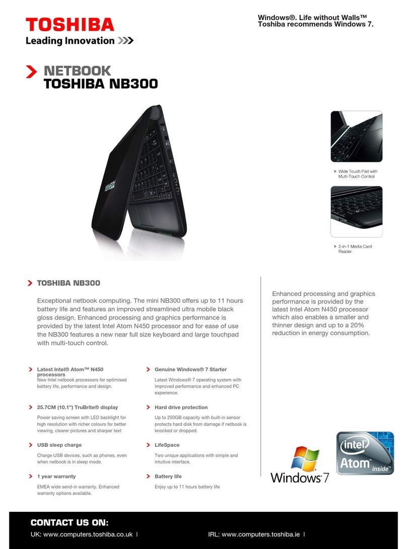 Toshiba mini NB300 specification