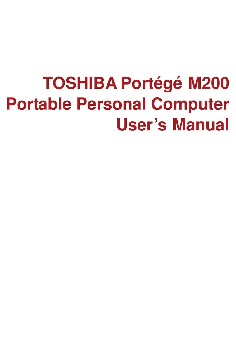 Toshiba M200 - Portege - Pentium M 1.5 GHz user manual