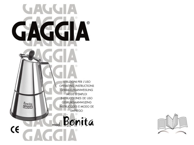 Gaggia 9917I00B0000 operating instructions
