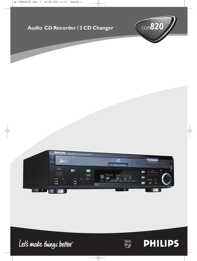Philips CDR820/05 User manual