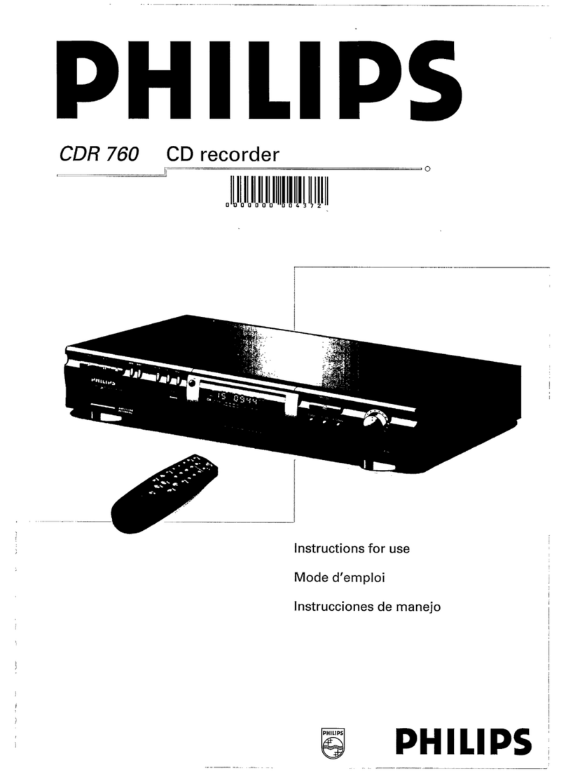 Philips CDR760/05 User manual
