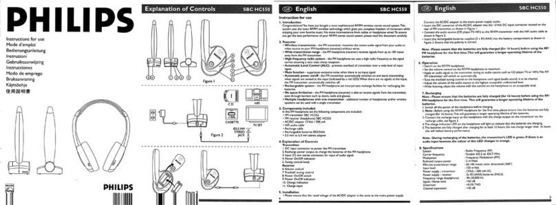 Philips SBCHC550/P01 User manual