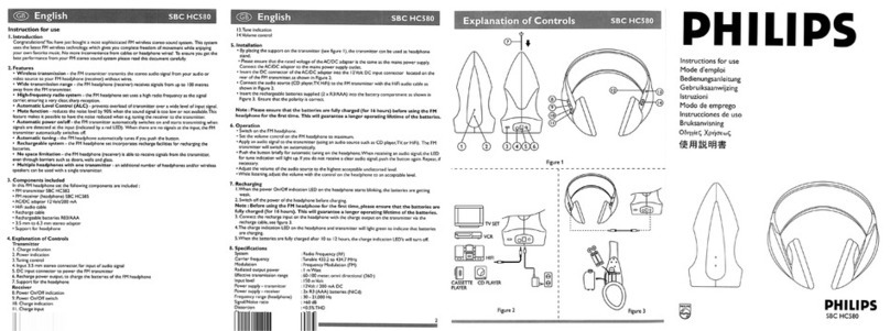 Philips SBCHC580/00 User manual