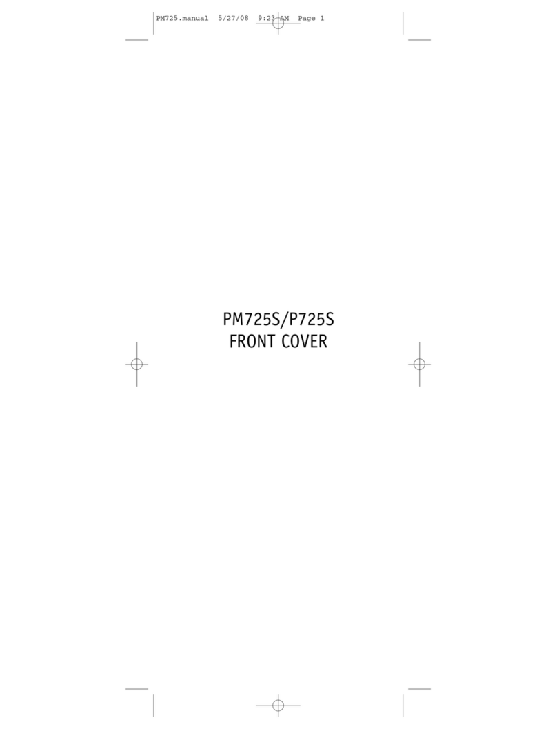 Philips US2-PM725SK User manual
