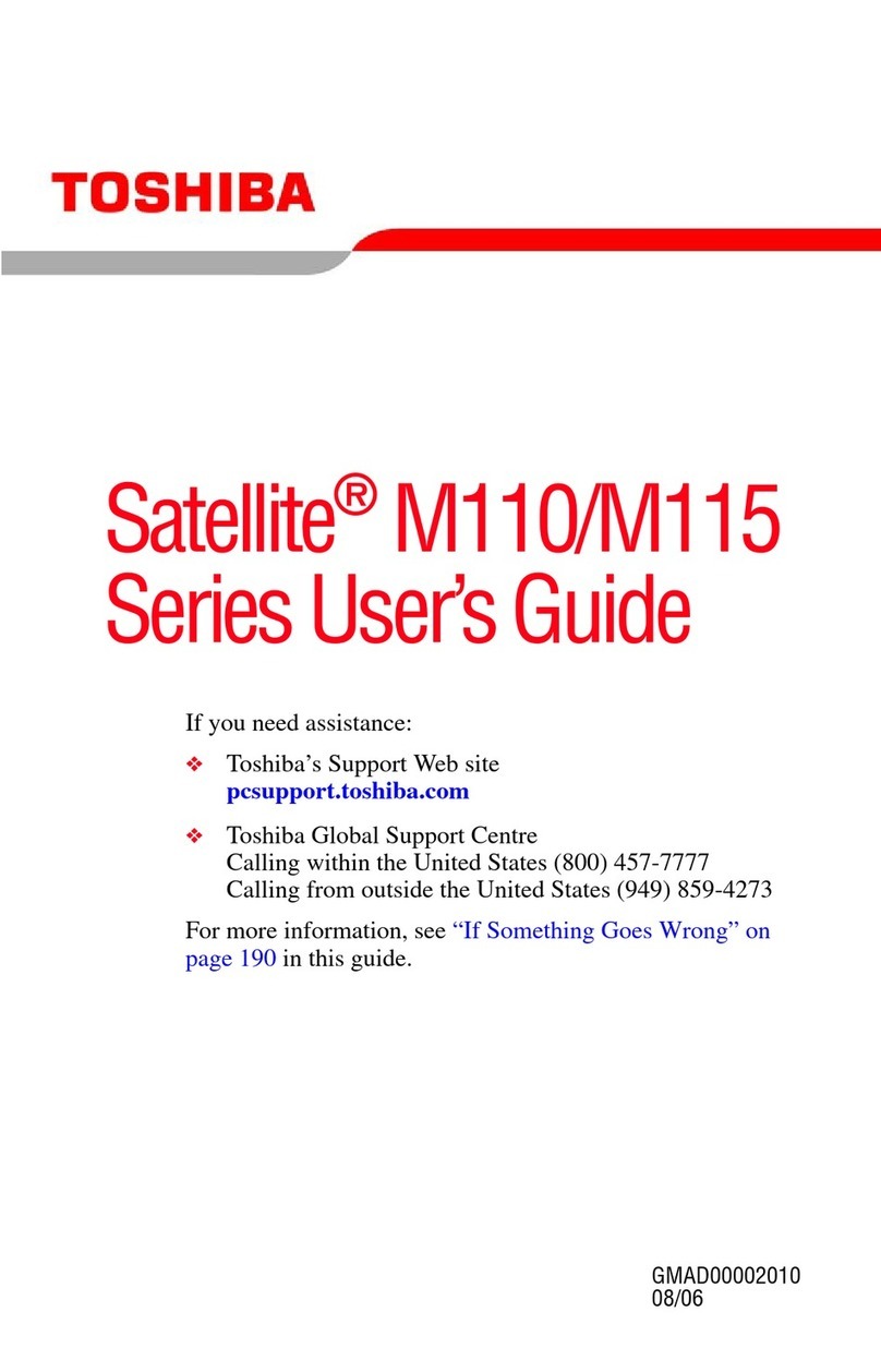Toshiba Satellite M110 Series user guide