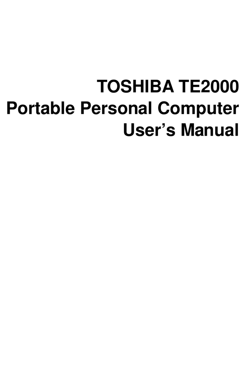 Toshiba TE2000 User manual