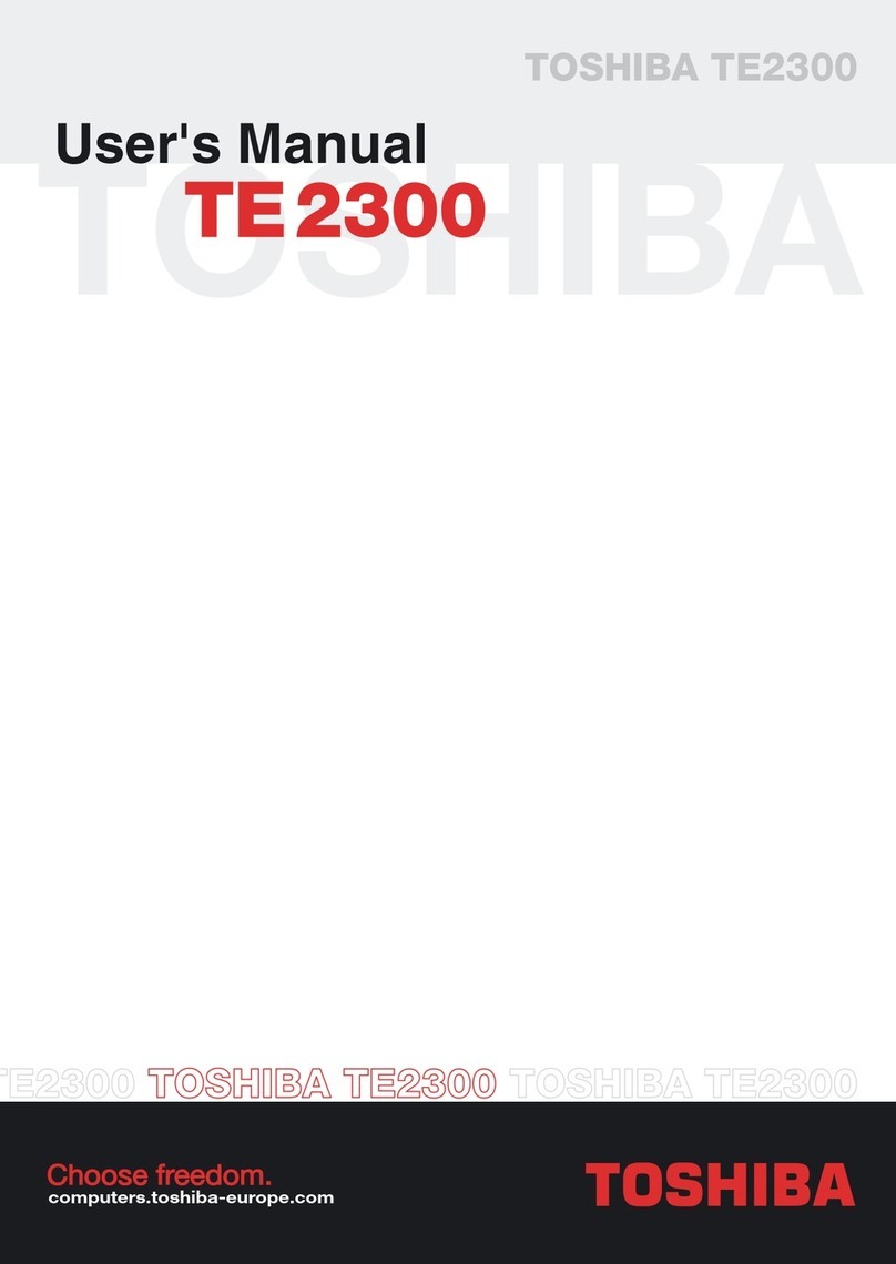 Toshiba Tecra TE2300 User manual