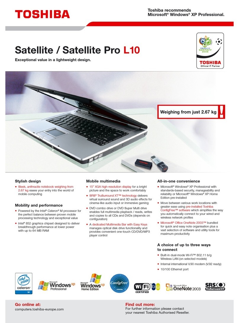 Toshiba Satellite L10-119 Specifications