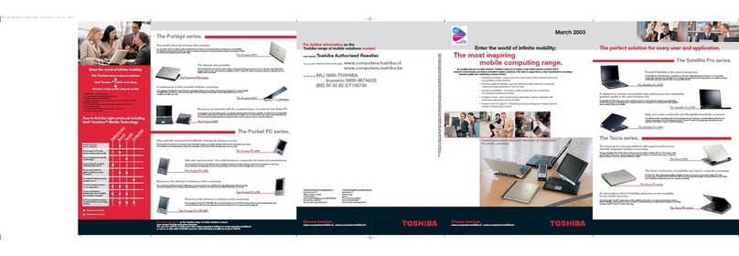 Toshiba Satellite Pro 2100 Brochure & specs