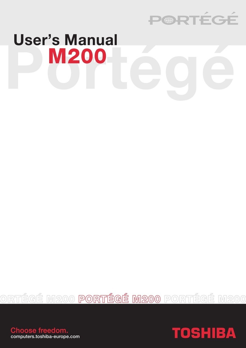 Toshiba Portege M200 User manual