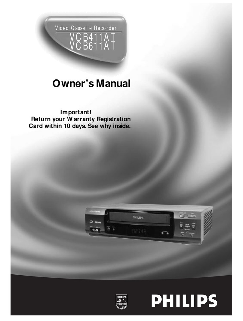 Philips VCB611AT User manual