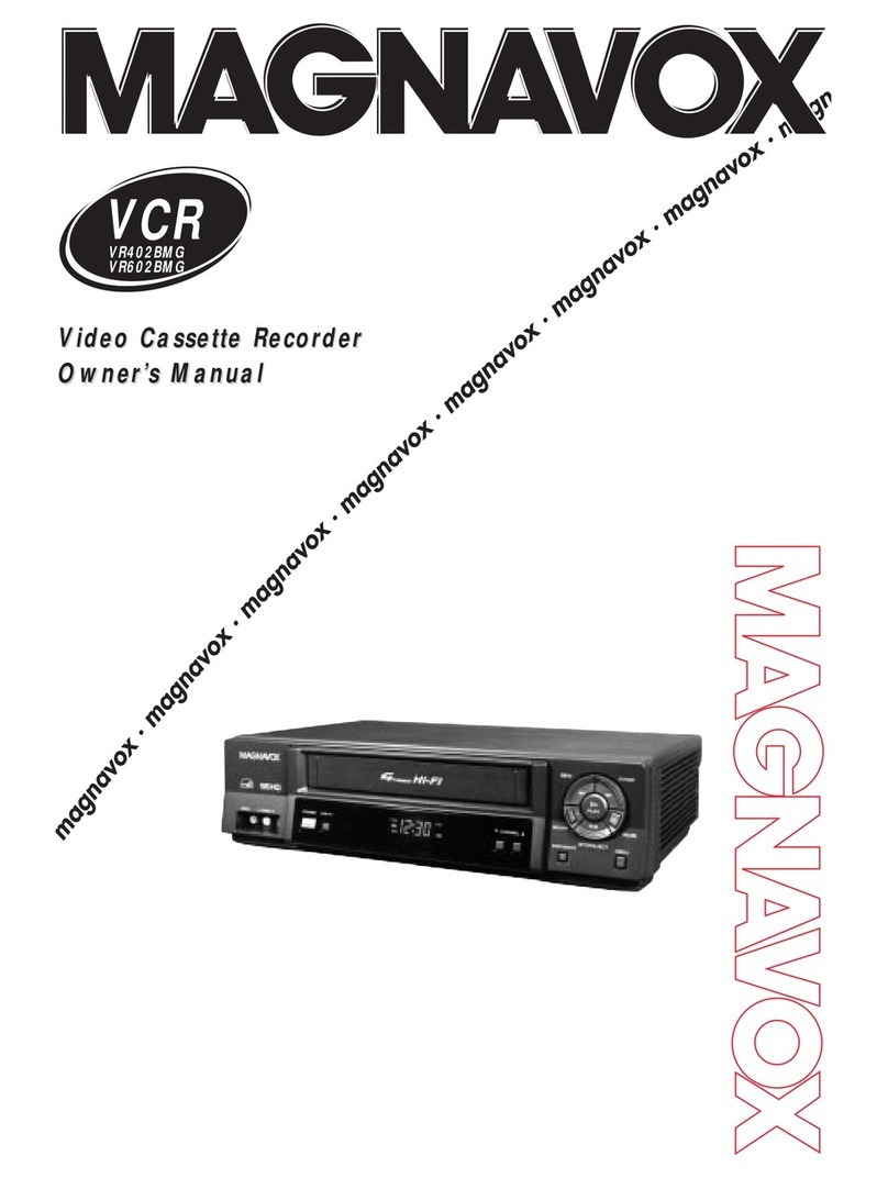Magnavox VR602BMG User manual