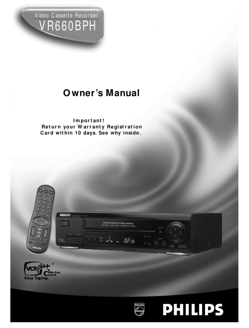 Philips VR660BPH99 User manual