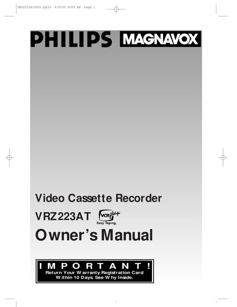 Philips VRZ223AT99 User manual Philips VRZ223AT99 User manual