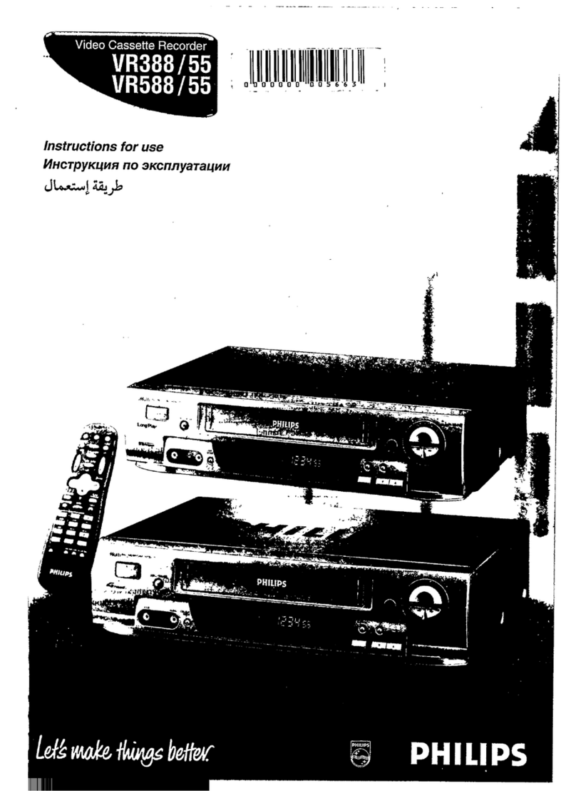 Philips VR 588/55 User manual