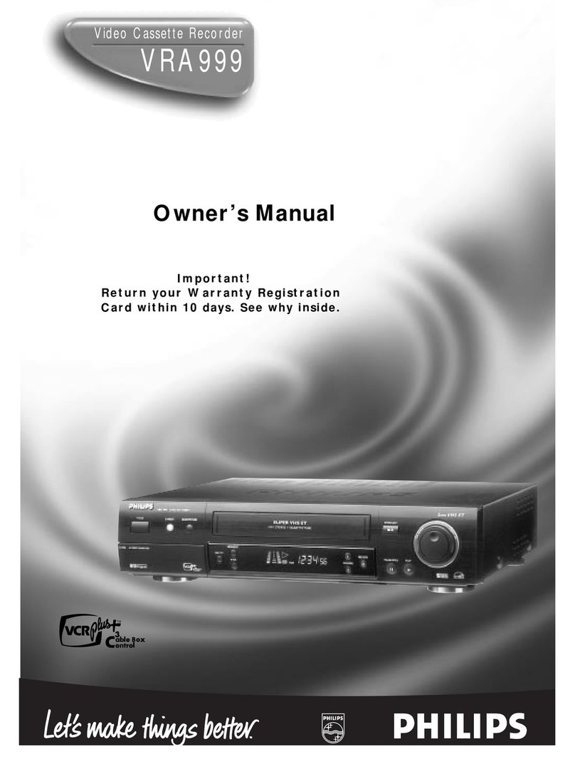 Philips VRA999PH owner's manual