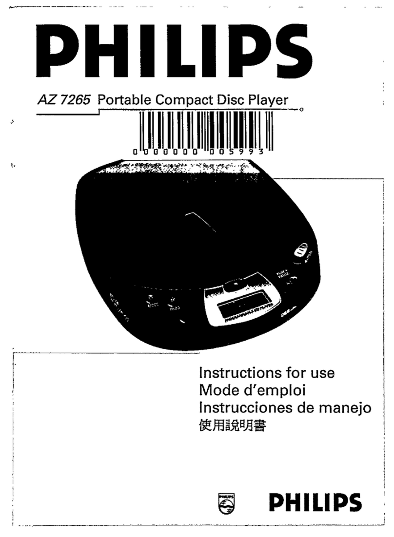 Philips AZ7265/17 User manual Philips AZ7265/17 User manual