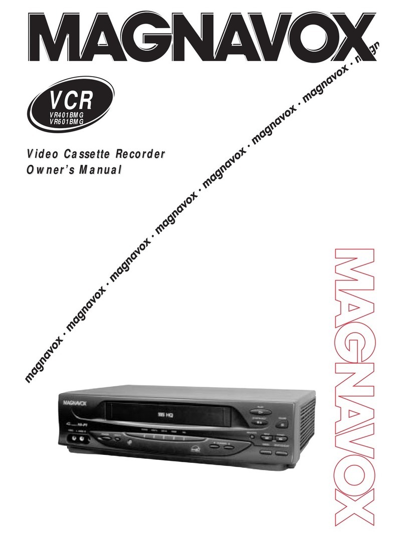 Magnavox VR601BMG User manual