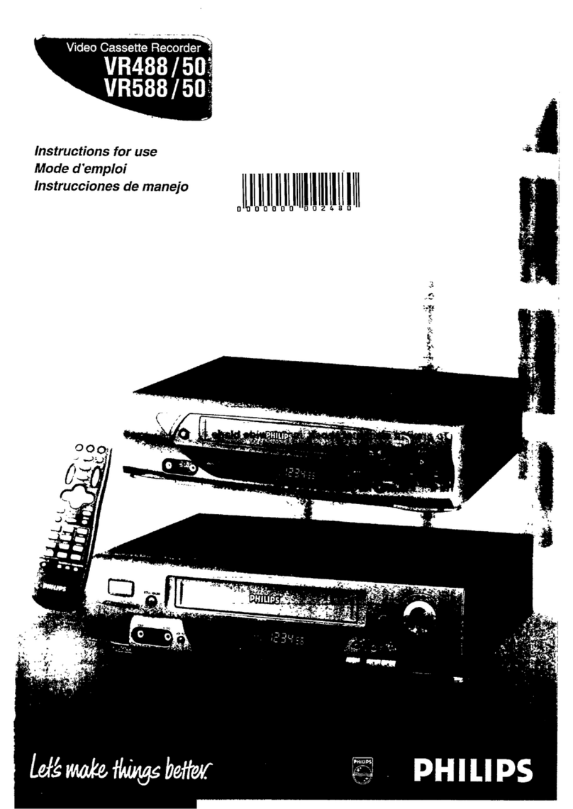 Philips VR588/50 Instruction Manual