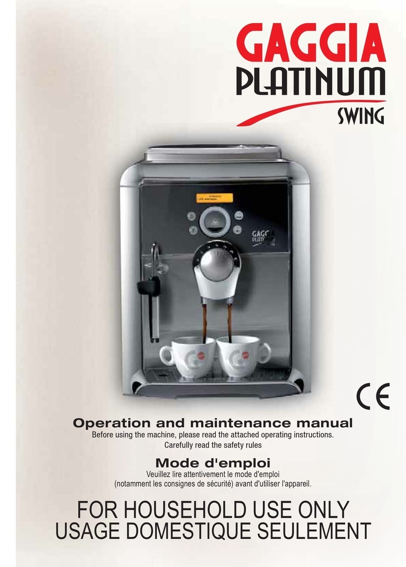 Gaggia 10002931 User manual