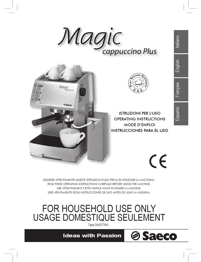 Saeco 711523309 operating instructions