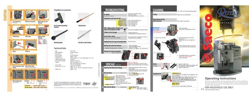 Saeco 0348.0US.77G User manual Saeco 0348.0US.77G User manual